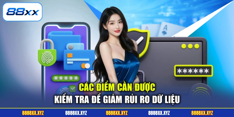 Các điểm cần được kiểm tra để giảm rủi ro dữ liệu
